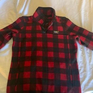 NEW without tags. Ll bean size small Buffalo plaid sweater fleece pullover